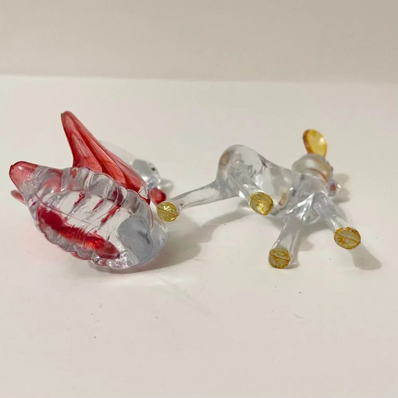 Vintage 1970s Decorative Crystal Pets Plastic Animal 6 Figurines Hong Kong - Picture 13 of 16